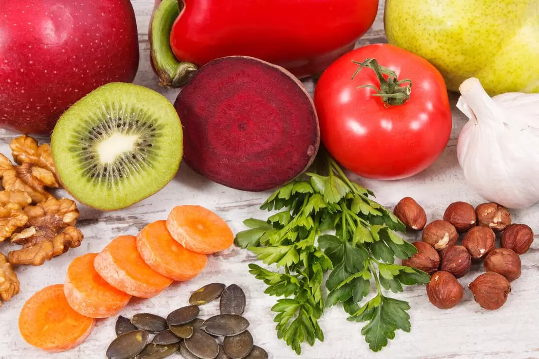 Strava pacientov s dnou zahŕňa rôzne druhy zeleniny a ovocia